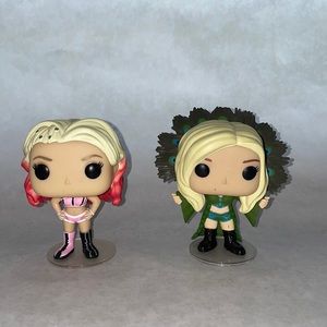 Pop figures Alexa Bliss and Charlotte lot of 2
